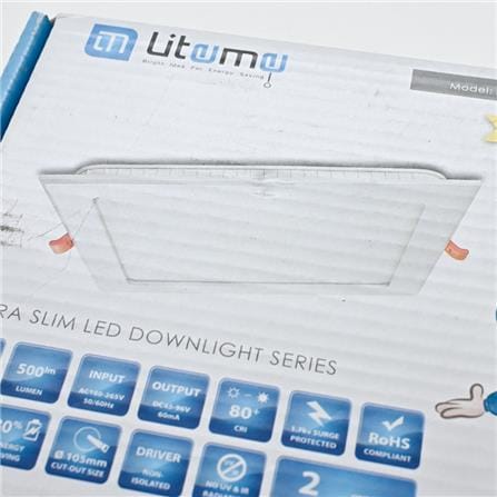 LITEME DOWNLIGHT RML39/6W/840 LITEME 5" SQ