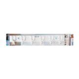 TOWEL RACK WITH HOOKS WSP BA-2010 WHITE