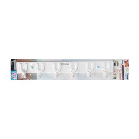 TOWEL RACK WITH HOOKS WSP BA-2010 WHITE