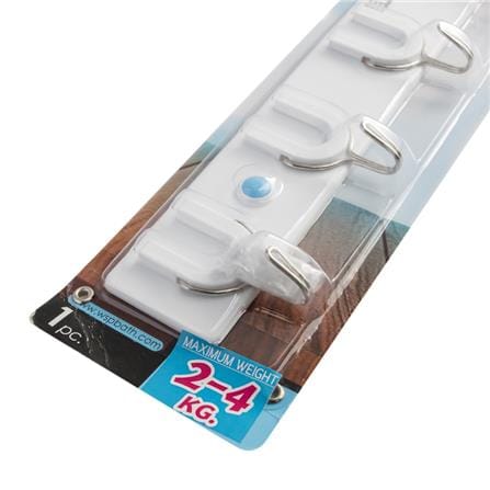 TOWEL RACK WITH HOOKS WSP BA-2010 WHITE