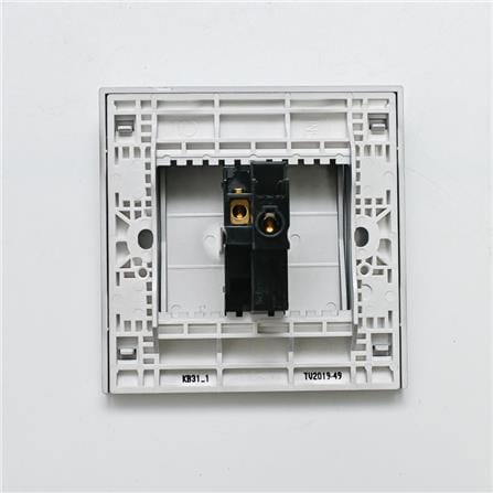 VIVACE 250V 1 GANG 1 WAY SWITCH SCHNEIDER ALUMINIUM SILVER