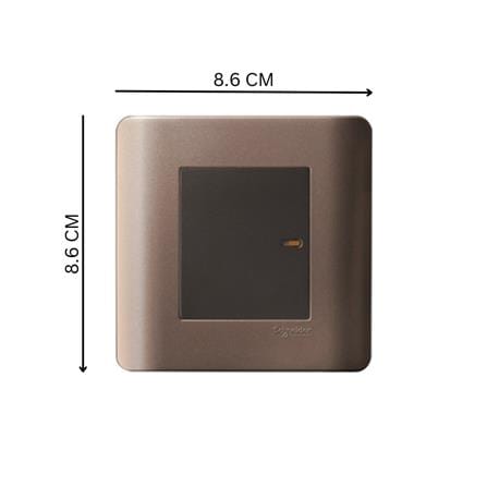 ZENCELO 1 GANG 1 WAY SWITCH SILVER BRONZE