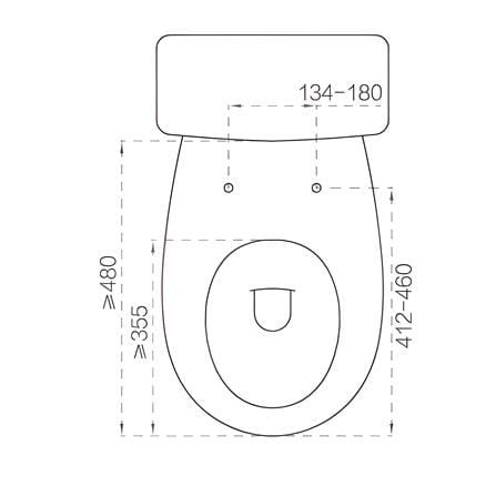 MD SOFT CLOSE TOILET SEAT+BIDET S-NEXUS (H6XW37 CM)