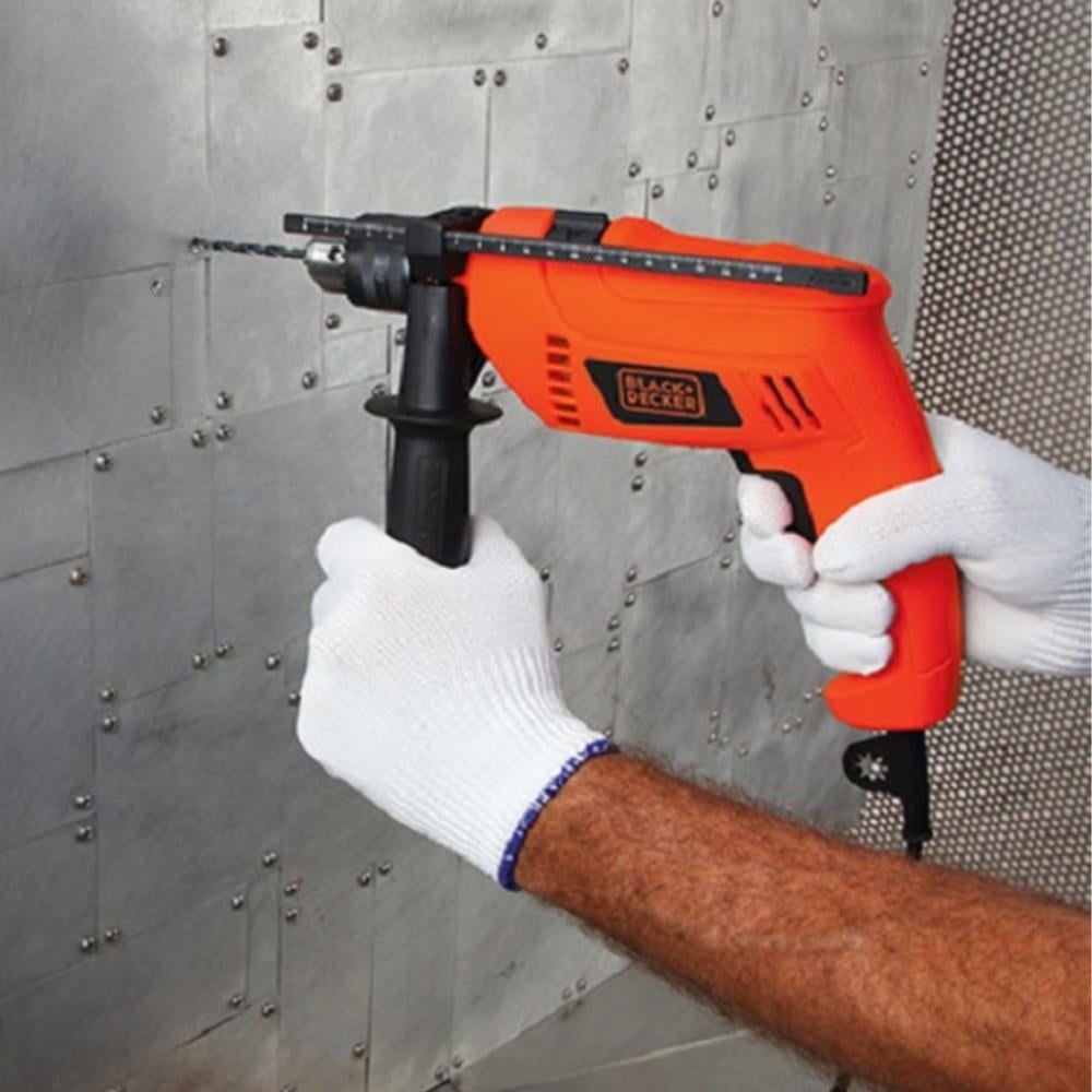 BLACK & DECKER HAMMER DRILL HD555KOPR 13MM 550W ORANGE