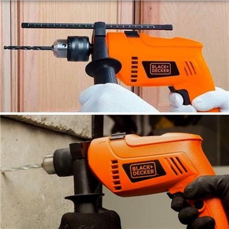 BLACK & DECKER HAMMER DRILL HD555KOPR 13MM 550W ORANGE