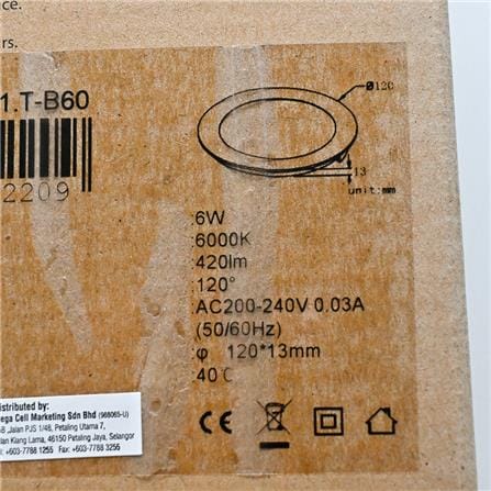 DL LED 6W CW LEC120006WA01.CW RD LEDUS