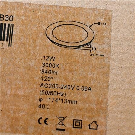 DL LED 12W WW LEC174012WA01.WW RD LEDUS