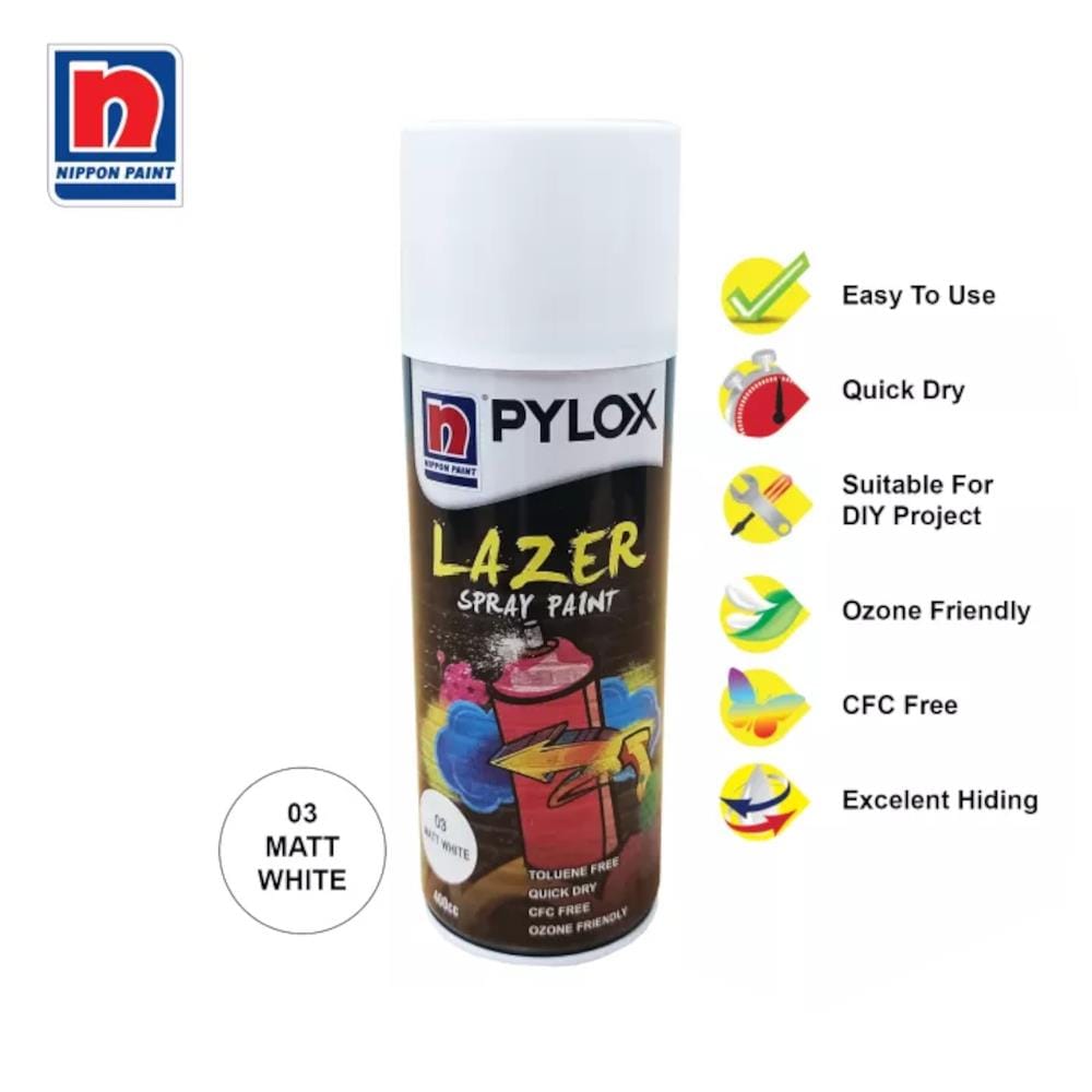 NIPPON PYLOX LAZER MATT WHTE NO.03 SPRAY