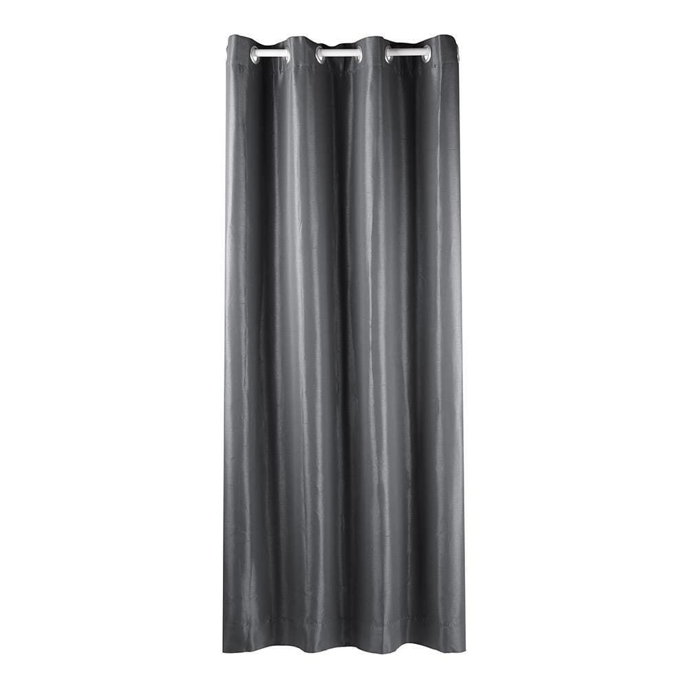 HLS CURTAIN EYELET SILKY UV 140X220CM GRAY