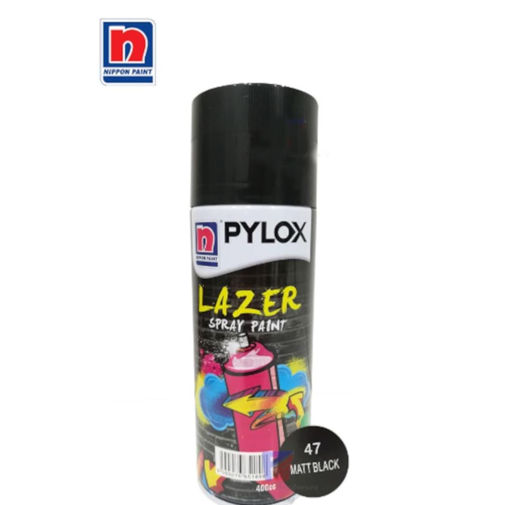 NIPPON PYLOX LAZER MATT BLACK NO.47 SPRAY