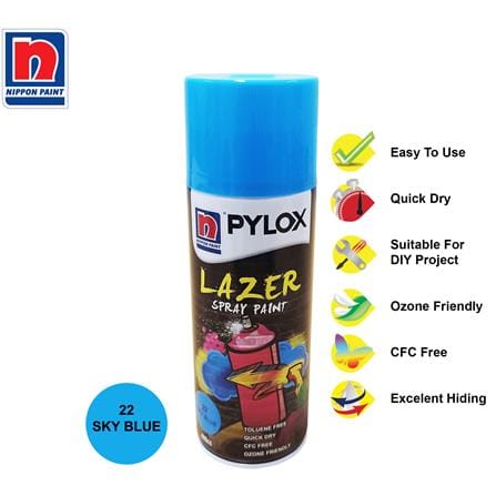 NIPPON PAINT PYLOX LAZER SKY BLUE 22 SPRAY