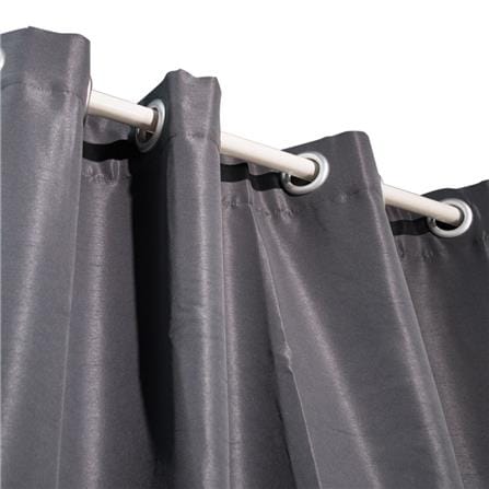 HLS CURTAIN EYELET SILKY UV 140X180CM GRAY