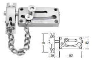 HAFELE DOOR CHAIN 489.71.565 SATIN NICKEL 1 EACH