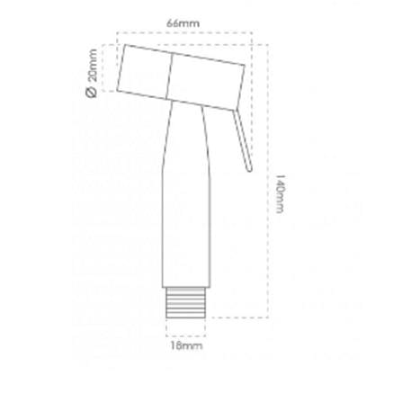 FILTON RINSING SPRAY SET BF-016 SATIN H12XW17XD5 CM