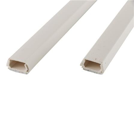 ELECKTA TRAPEZOID SHAPED CABLE RACEWAY 18MMX1M WHITE