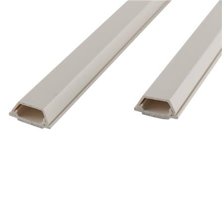 ELECKTA TRAPEZOID SHAPED CABLE RACEWAY 25X10MMX1M WHITE
