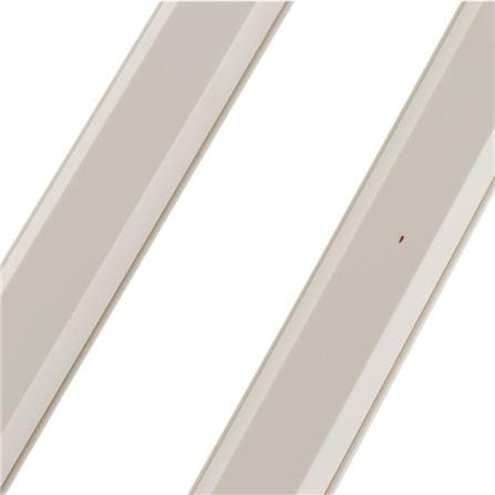 ELECKTA TRAPEZOID SHAPED CABLE RACEWAY 25X10MMX1M WHITE