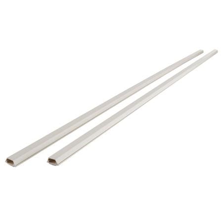 ELECKTA TRAPEZOID SHAPED CABLE RACEWAY 25X10MMX1M WHITE