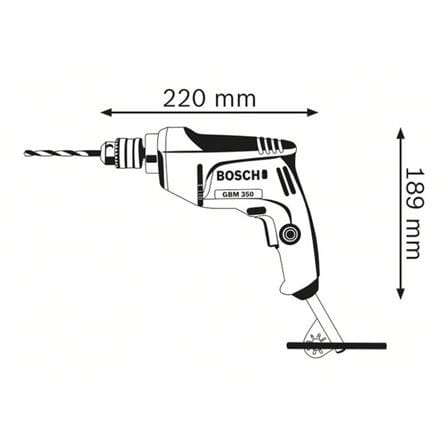 ELECTRICAL DRILL BOSCH GBM 350 06011A95L0