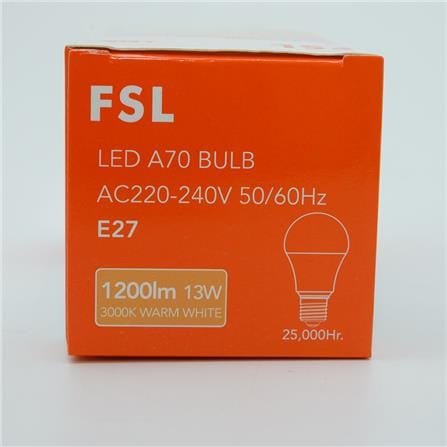 LED BULB 13W E27 WW GLS13W_E27WW FSL