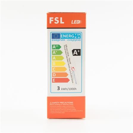 LED CANDLE BULB 3W E14 WW CDL3WE14WW FSL
