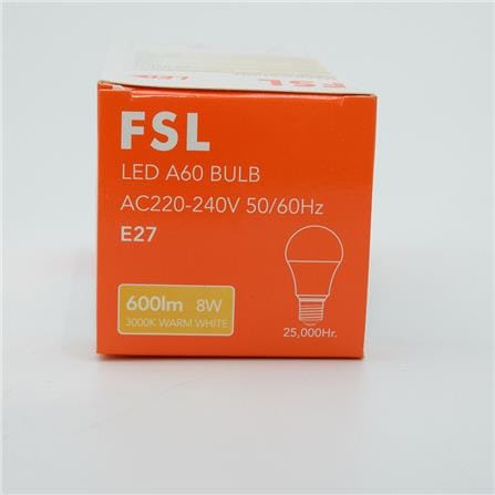 LED BULB 8W E27 WW GLS8W_E27WW FSL