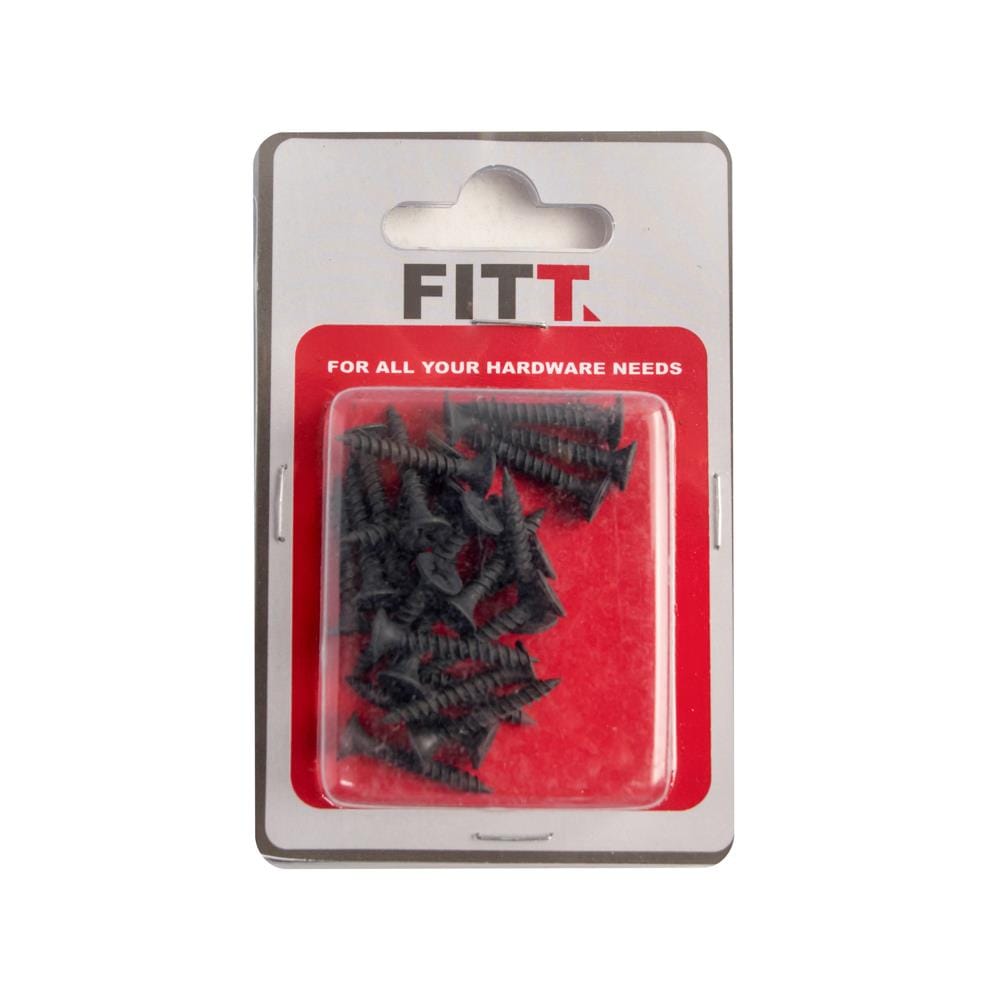 SELF-TAPPING SCREW FITT 1" BLACK 25EA
