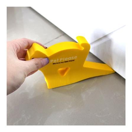 KM DOOR WEDGE STOPPER CAT-SHAPED FOAM 1 EACH