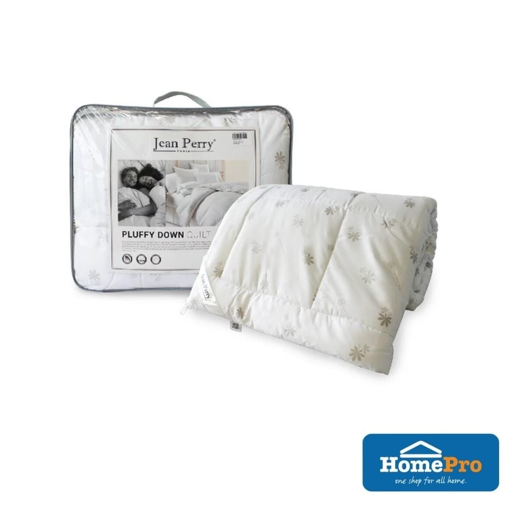 JEAN PERRY PLUFFY DOWN QUILT SINGLE SIZE WHITE