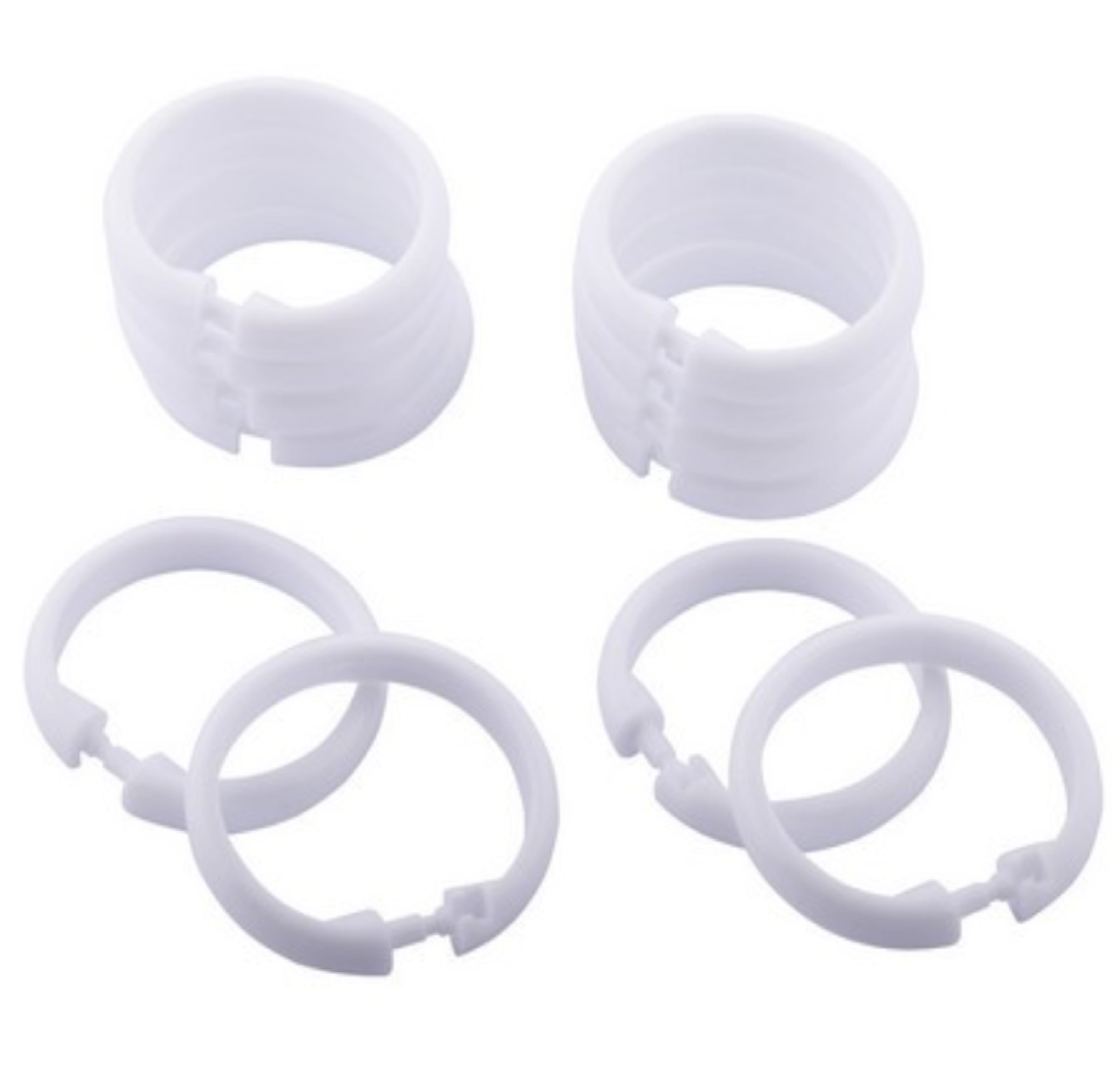 ZIMMPLE SHOWER CURTAIN HOOK HK-02 WHITE