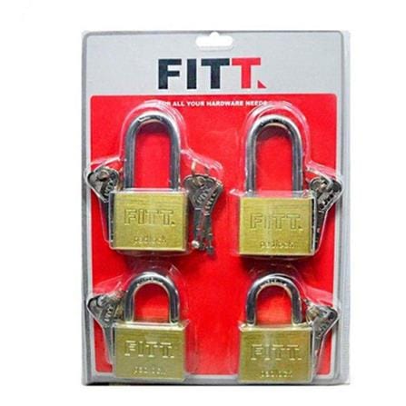 PADLOCK FITT MK 50MM 4EA/SET GOLD
