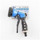 ADJUSTABLE GARDEN HOSE NOZZLE WITH SOFT GRIP ARAI BLACK-BLUE