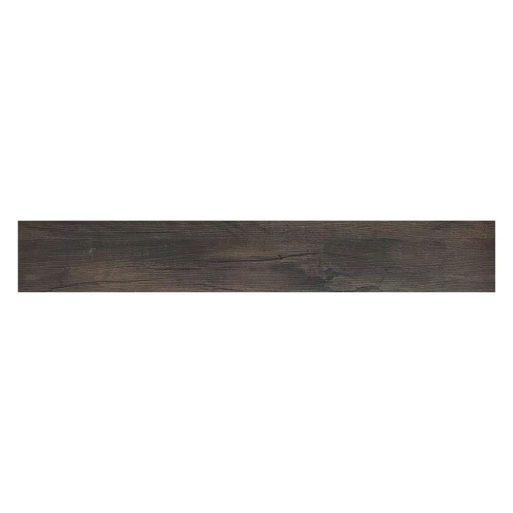 ROSEROSA VINYL TILE STICKER 22 PIECES PER PACK 2 MM 15X100 CM WOOD DARK BROWN