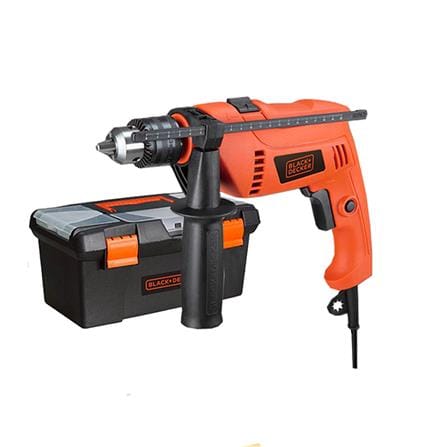 ELECTRICAL DRILL BLACK & DECKER HD650BHX ORANGE W22xD20xH39CM 650W