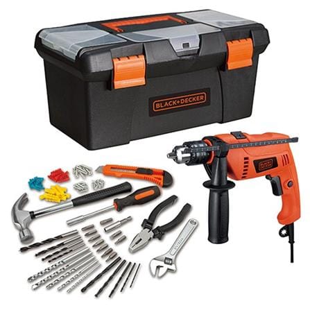 ELECTRICAL DRILL BLACK & DECKER HD650BHX ORANGE W22xD20xH39CM 650W
