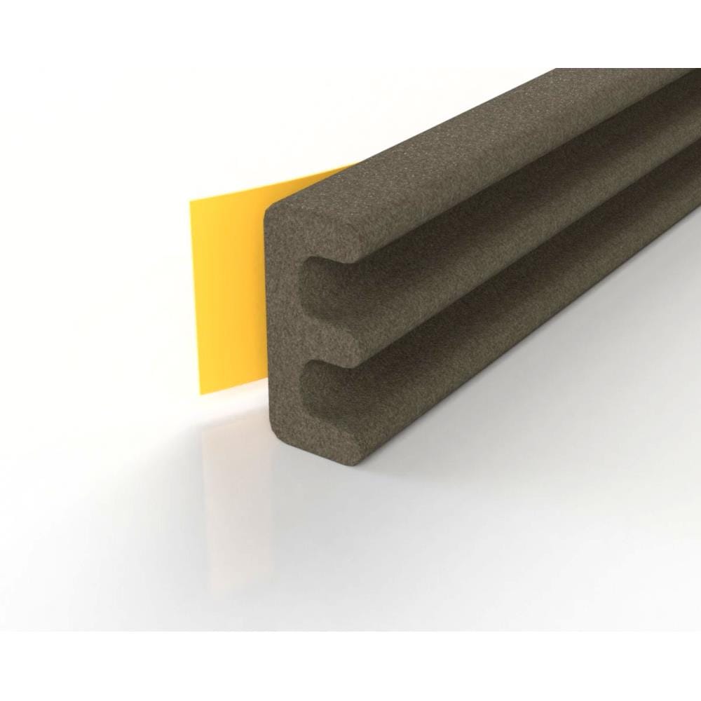 REX E-PROFILE DOOR SEAL WEATHERSTRIP 5 METER BROWN