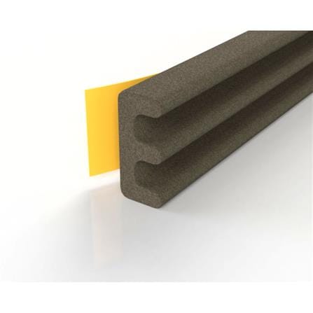 REX E-PROFILE DOOR SEAL WEATHERSTRIP 5 METER BROWN