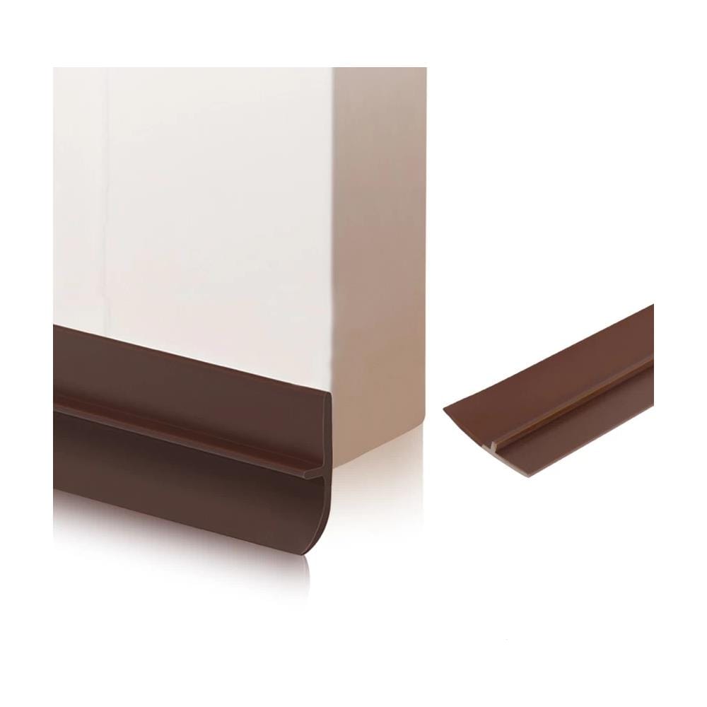 REX PLASTIC RUBBER DOOR BOTTOM SEAL 19018 BROWN