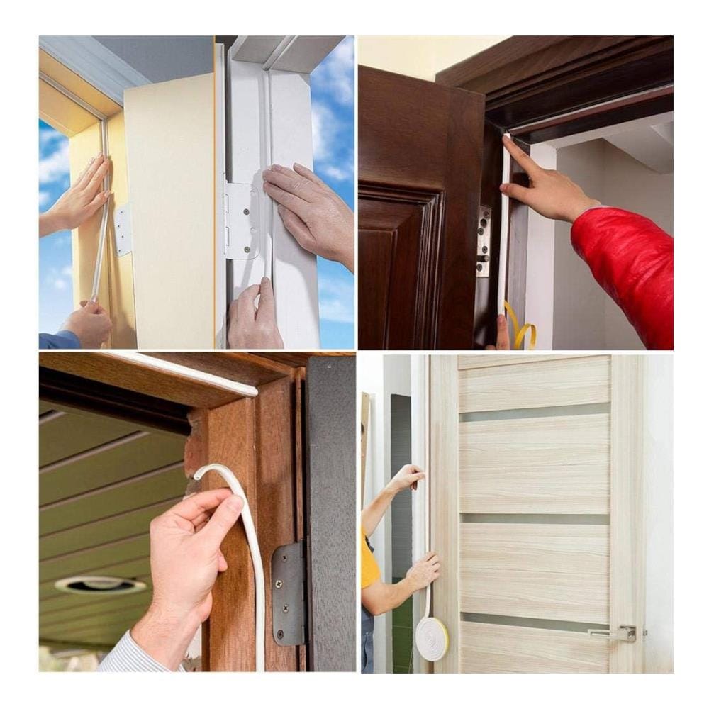 REX D-PROFILE DOOR GAP SEAL 5 METER WHITE