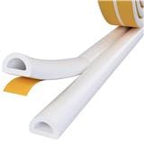 REX D-PROFILE DOOR GAP SEAL 5 METER WHITE