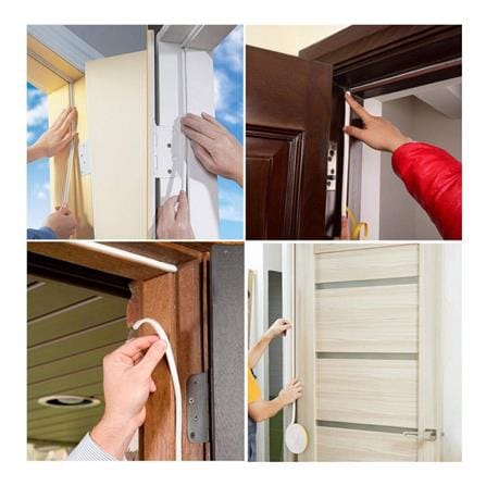 REX D-PROFILE DOOR GAP SEAL 5 METER WHITE