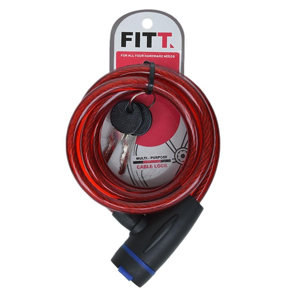 KEYED CABLE LOCK FITT 3.8MMX1.5M