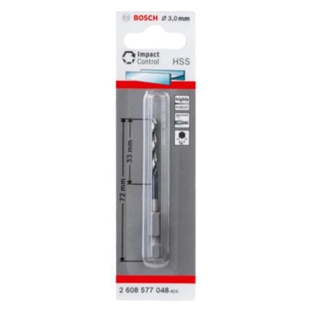 METAL DRILL BIT BOSCH 3MM 2608577048
