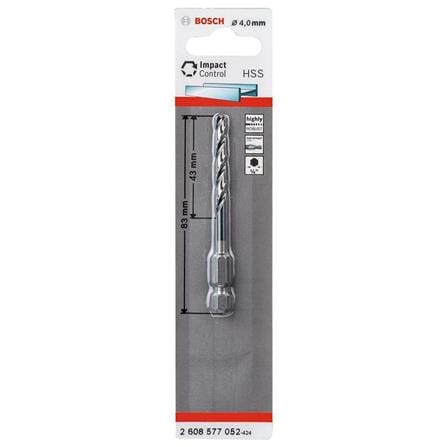 BOSCH METAL DRILL BIT 4MM 2608577052