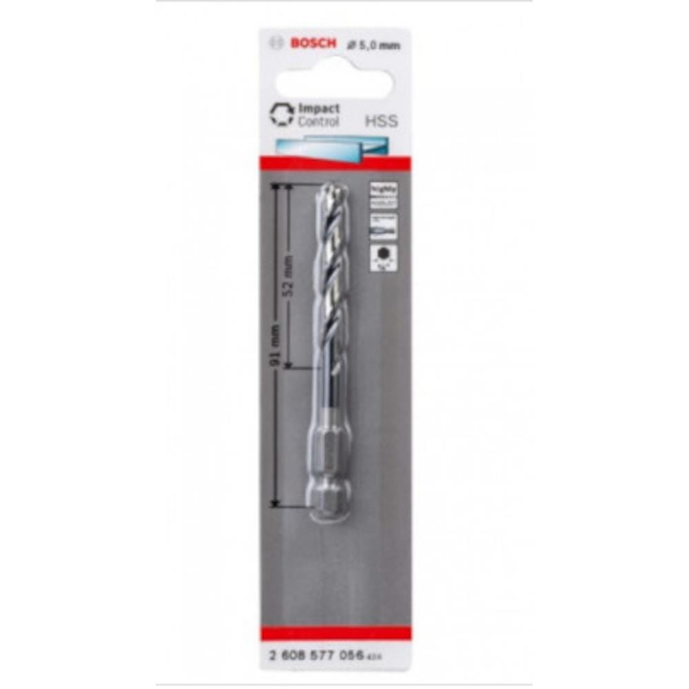 METAL DRILL BIT BOSCH 5MM 2608577056