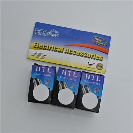 SUM COLOUR BULB E27 5W YELLOW-3'S E27/5W-Y