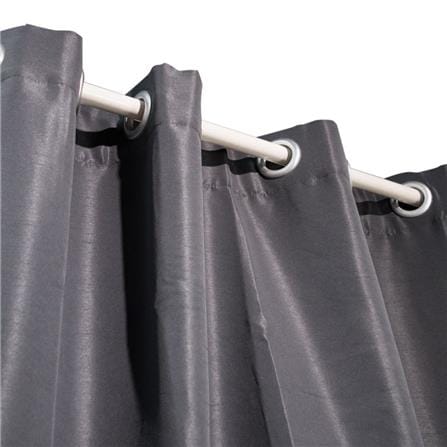 HLS CURTAIN EYELET SILKY UV 140X280CM GRAY