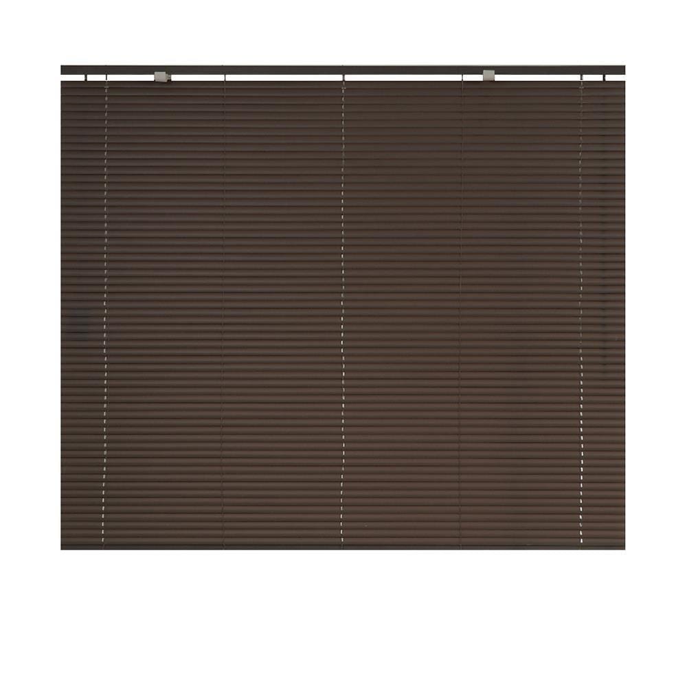 VINYL VENETIAN BLIND HOME LIVING STYLE 155X130CM DARK BROWN