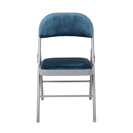 FURDINI FAIR FOLDING CHAIR VELVET BLUE