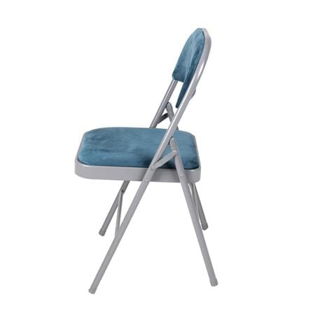 FURDINI FAIR FOLDING CHAIR VELVET BLUE